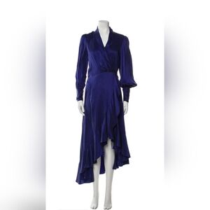 Zimmermann Deep Blue Long Sleeve Dress